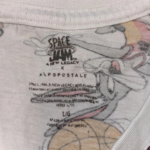 Aeropostale x Space Jam | A New Legacy Characters Print White Graphic Tee Size L - Picture 2 of 4